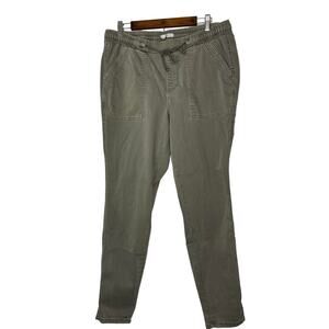 Maurices slacks tactical pants women's 14 green olive skinny ankle hiking